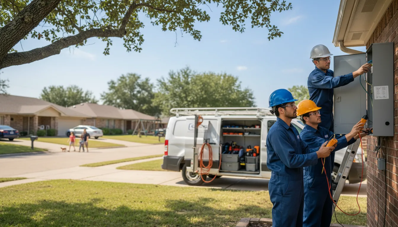 Certified electrician providing emergency electrical services in Tower Hill, IL